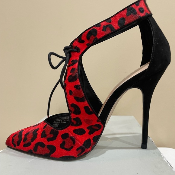 ***NIB***KURT GEIGER CALF HAIR ANIMAL PRINT Heels (39) - Picture 9 of 13